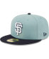 Men's Light Blue, Navy San Francisco Giants Beach Kiss 59FIFTY Fitted Hat