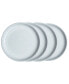 Фото #3 товара White Speckle Stoneware Coupe Dinner Plates, Set of 4
