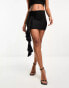 Фото #2 товара Simmi corsage mini skirt co-ord in black