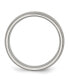 Stainless Steel Polished with Stone Finish 7mm Band Ring