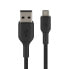 Фото #2 товара Belkin USB-A auf Micro-USB Kabel, geflochten, 1m, Schwarz