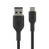 Belkin USB-A auf Micro-USB Kabel, geflochten, 1m, Schwarz