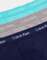 Calvin Klein cotton stretch trunks 3 pack in multi