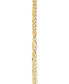 Flat Curb Link 18" Chain Necklace in 18k Gold-Plated Sterling Silver