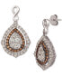 ფოტო #2 პროდუქტის Nude Diamonds® & Chocolate Diamonds® Fancy Drop Earrings (2-1/2 ct. t.w.) in 14k Rose, Yellow or White Gold