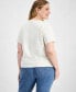 Фото #2 товара Plus Size Graphic Authentic Cotton Short-Sleeve T-Shirt