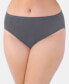 ფოტო #1 პროდუქტის Women's Illumination® Plus Size High-Cut Satin-Trim Brief Underwear 13810