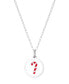 Фото #1 товара Auburn Jewelry candy Cane Necklace in Sterling Silver