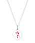 ფოტო #1 პროდუქტის Candy Cane Necklace in Sterling Silver