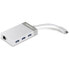 Фото #3 товара TRENDnet TUC-ETGH3 - USB 3.2 Gen 1 (3.1 Gen 1) Type-C - RJ-45 - USB 3.2 Gen 1 (3.1 Gen 1) Type-A - 5000 Mbit/s - Grey - White - 0.127 m - CE - FCC