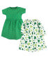 ფოტო #1 პროდუქტის Baby Girls Cotton Dresses 2pck, Shamrocks