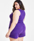 Фото #3 товара Trendy Plus Size Ribbed Sweater Tank Top