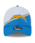 Фото #2 товара Men's White, Powder Blue Los Angeles Chargers 2023 Sideline 39THIRTY Flex Hat