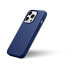 Фото #8 товара Чехол из натуральной кожи для iPhone 14 Pro Max ICARER значек MagSafe Натуральная кожа голубого цвета
