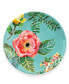 Garden Floral Assorted Melamine Salad Plates, Set of 4