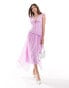 Фото #1 товара ASOS DESIGN chiffon dropped waist midi dress with frills