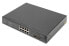 Фото #1 товара DIGITUS 8-Port Gigabit PoE Networkswitch, 19 Zoll, unmanaged, 2 Uplinkports, SFP, 140 W, af/at