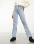 Фото #3 товара Miss Selfridge straight leg jean in light wash blue