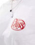 Vans oval script back print t-shirt in white