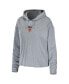 Фото #4 товара Women's Heather Gray New York Mets Logo Pullover Hoodie and Pants Sleep Set