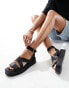 Фото #1 товара New Look gladiator flatform sandal in black