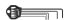 Фото #2 товара Набор шестигранных ключей Wiha 352 HM5B - Метрические - 5 шт - Хром-ванадиевая сталь - Черная оксидация - 0,7, 0,9, 1,3, 1,5, 2 мм