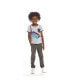 Фото #2 товара Toddler Boys / Crossbody Bag Short Sleeve Ringer Tee