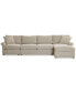 Фото #3 товара Wrenley 134" 3-Pc. Fabric Sectional Chaise Sofa, Created for Macy's