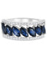 ფოტო #3 პროდუქტის Kanchan Sapphire (2-3/8 ct. t.w.) & Diamond (1/4 ct. t.w.) in 10k White Gold