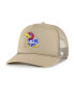 Фото #2 товара Men's Khaki Kansas Jayhawks Foam Front Mesh Trucker Snapback Hat