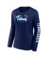 ფოტო #4 პროდუქტის Women's Navy, White Tennessee Titans Two-Pack Combo Cheerleader T-shirt Set