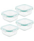 Фото #1 товара Purely Better™ Glass 8-Pc. Square 17-Oz. Food Storage Containers