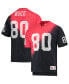 Фото #1 товара Men's Jerry Rice Black, Red San Francisco 49ers Retired Player Name and Number Diagonal Tie-Dye V-Neck T-shirt