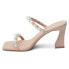 Фото #3 товара COCONUTS by Matisse Bobbie Pearls Block Heels Womens Beige Dress Sandals BOBBIE