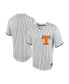 Фото #1 товара Men's White, Gray Tennessee Volunteers Pinstripe Replica Full-Button Baseball Jersey
