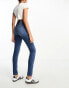 DTT Tall Erin hourglass sculpt skinny jeans in mid wash blue