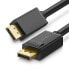 Фото #1 товара Кабель DisplayPort HDR 3D 4K 1м черный UGreen DP102