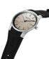 ფოტო #2 პროდუქტის Men's Modern Classic Black Silicone Strap Watch 42mm