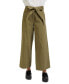 ფოტო #1 პროდუქტის Women's Essie Cotton Belted Wide-Leg Pants