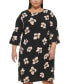 Фото #5 товара Plus Size Bell-Sleeve Dress