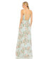 ფოტო #2 პროდუქტის Women's Embellished Lace Up Sleeveless Gown