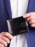 Фото #4 товара Мужское портмоне кожаное черное горизонтальное на кнопке Factory Price Portfel-CE-PR-PA-N01L-VT.10-czarny