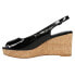 VANELi Gardy Wedge Womens Black Casual Sandals 308702
