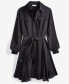Фото #9 товара Women's Long-Sleeve Belted Shirtdress, Created for Macy's