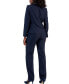 Фото #2 товара Women's Jacquard Two-Button Piped Pantsuit, Regular & Petite Sizes
