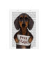 Фото #1 товара Fab Funky Dachshund, Free Hugs Canvas Art - 19.5" x 26"