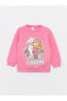 Фото #5 товара Bisiklet Yaka Uzun Kollu Baskılı Kız Bebek Sweatshirt 2'li