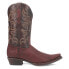 Dingo The Duke Lizard Print Snip Toe Cowboy Mens Red Casual Boots DI107-601