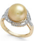 Фото #1 товара Кольцо Macy's Golden South Sea Pearl Diamond