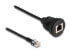 Delock Kabel RJ12 Stecker zu Buchse zum Einbau 30 cm schwarz - Cable